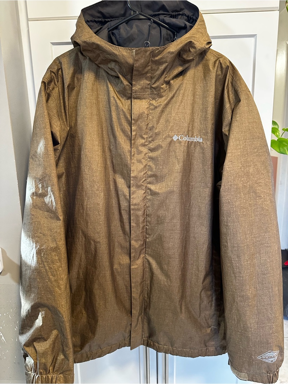 Columbia Titanium Omni-Tech Packable Jacket Men’s XL Brown